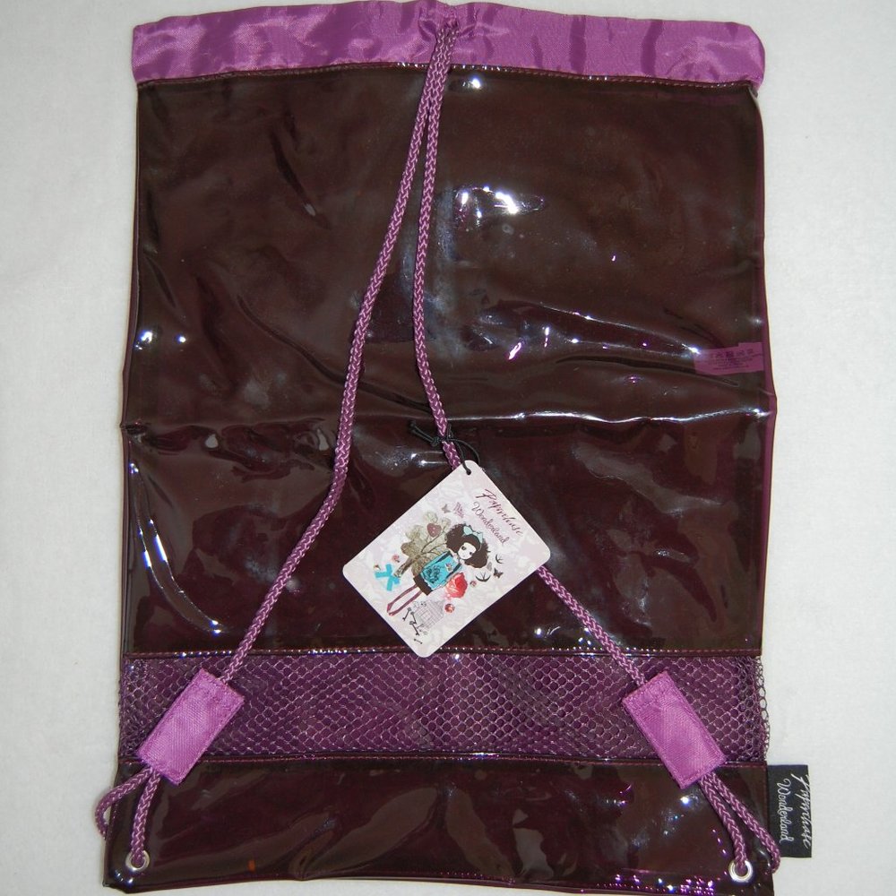 Paperchase Wonderland 2013, Back to School Purple Backpack, 12" Wide x 17" Tall - Picture 9 of 10